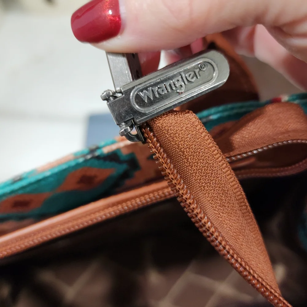 WRANGLER SOUTHWESTERN CANVAS TOTE/SACHEL BAG